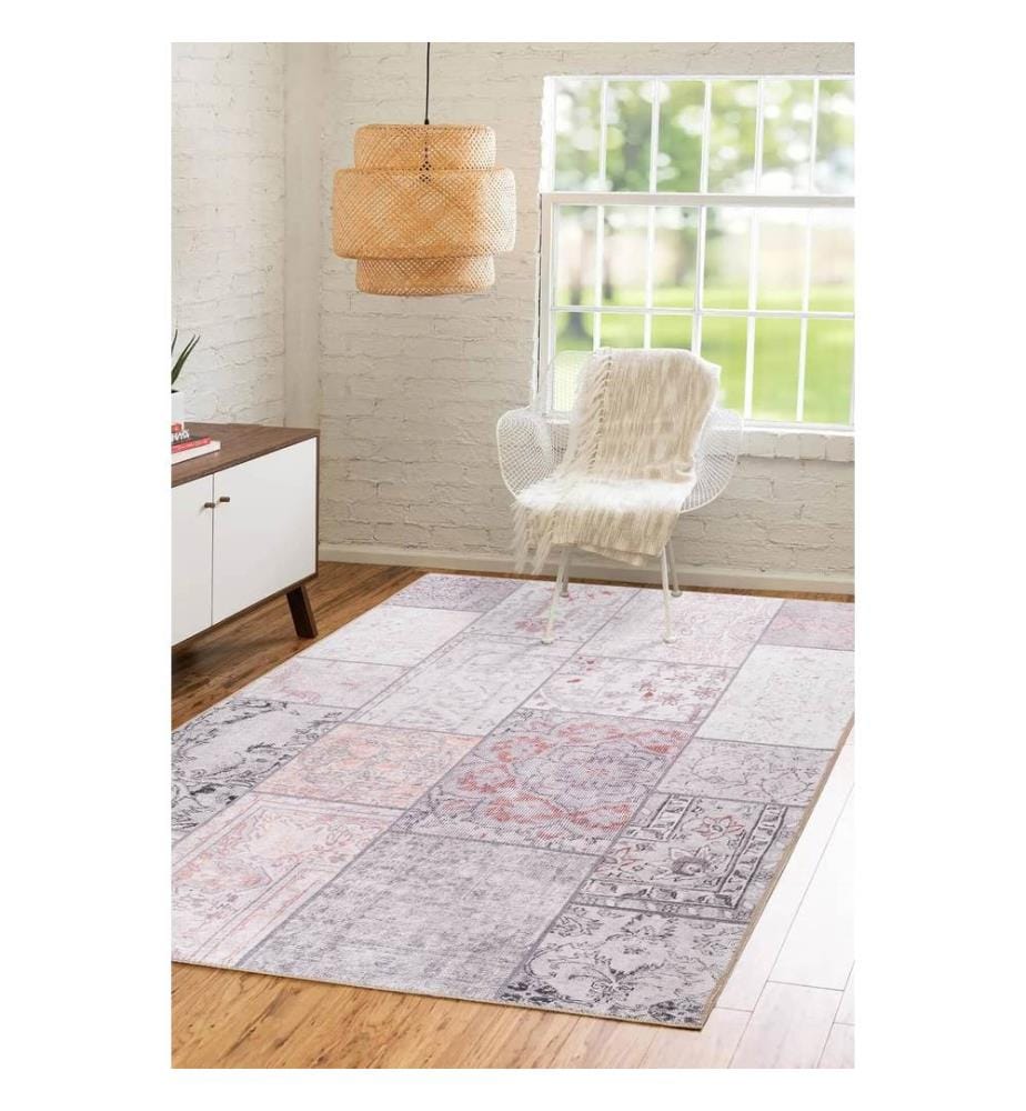 Tapis, 140 x 190, gris, 100 % POLYESTER