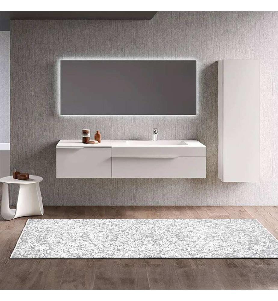 Teppich, 60 x 100, Grau, 100 % POLYESTER
