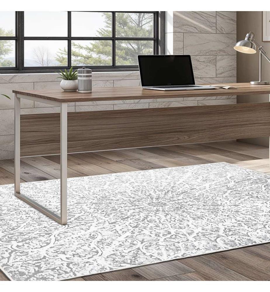 Tappeto, 100 x 150, Grigio, 100% POLIESTERE