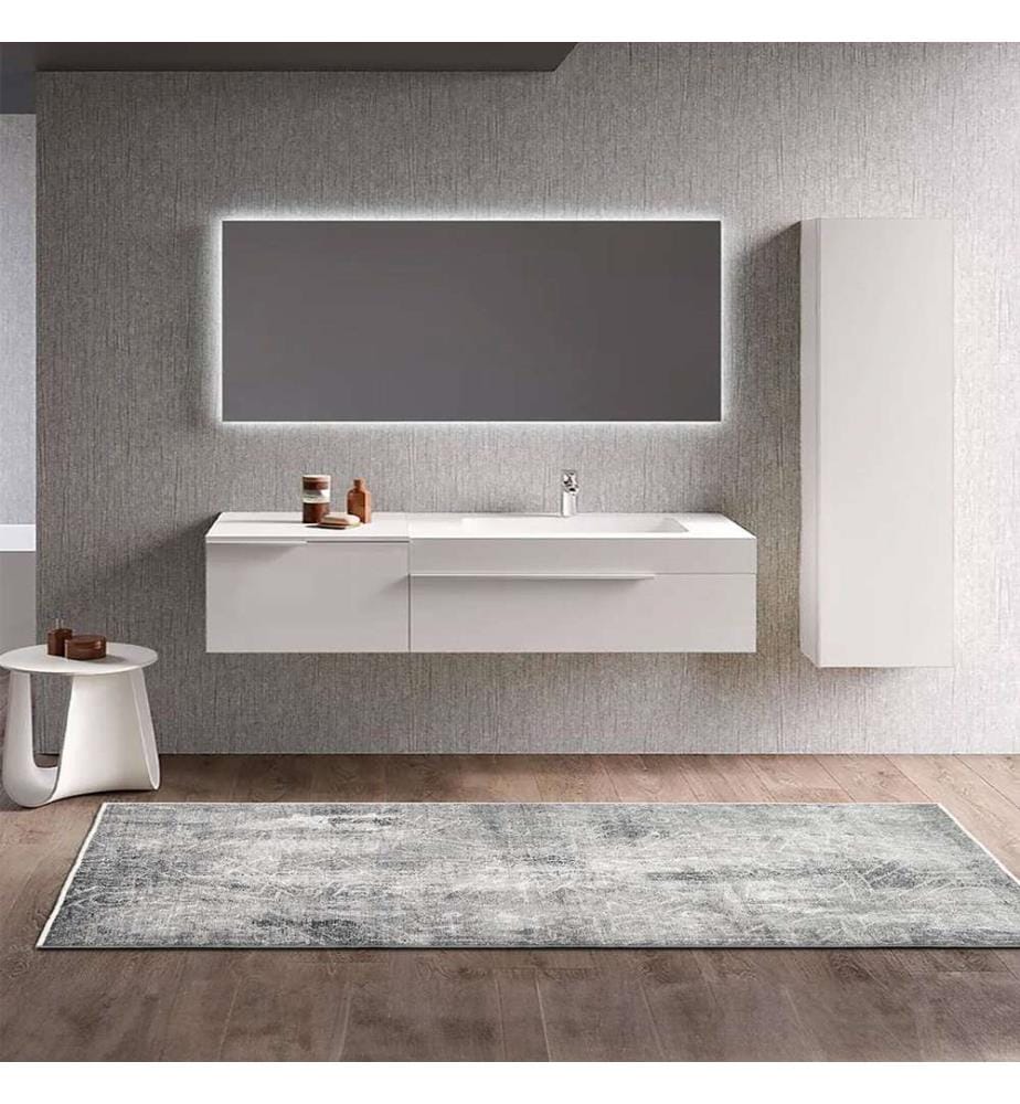 Tappeto, 160 x 230, grigio, 100% POLIESTERE