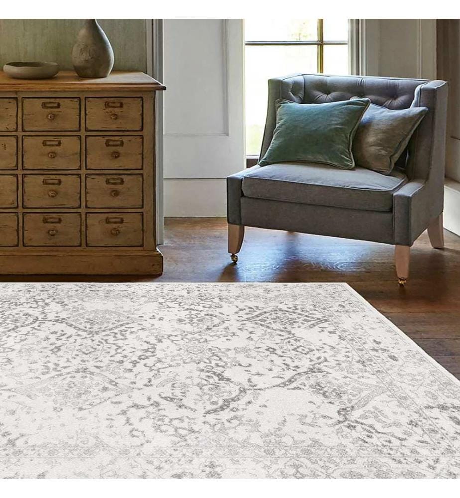 Tapis, 100 x 200, gris, 100 % POLYESTER