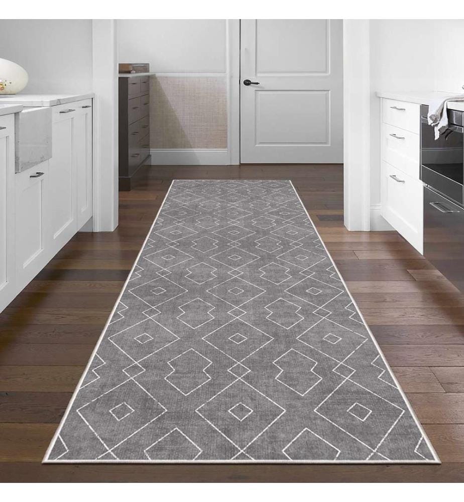 Tappeto, 120 x 180, grigio, 100% POLIESTERE