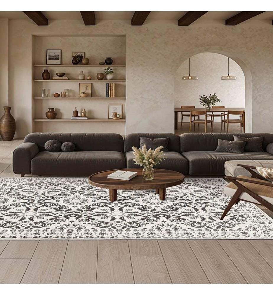 Tappeto, 100 x 150, Grigio, 100% POLIESTERE