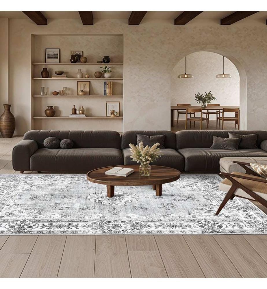 Teppich, 60 x 100, Grau, 100 % POLYESTER