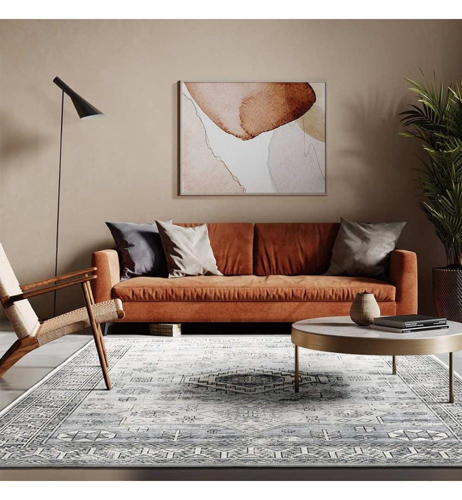 Tappeto, 160 x 230, grigio, 100% POLIESTERE