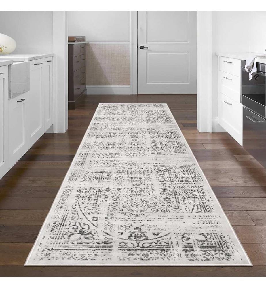 Tappeto, 100 x 150, Grigio, 100% POLIESTERE
