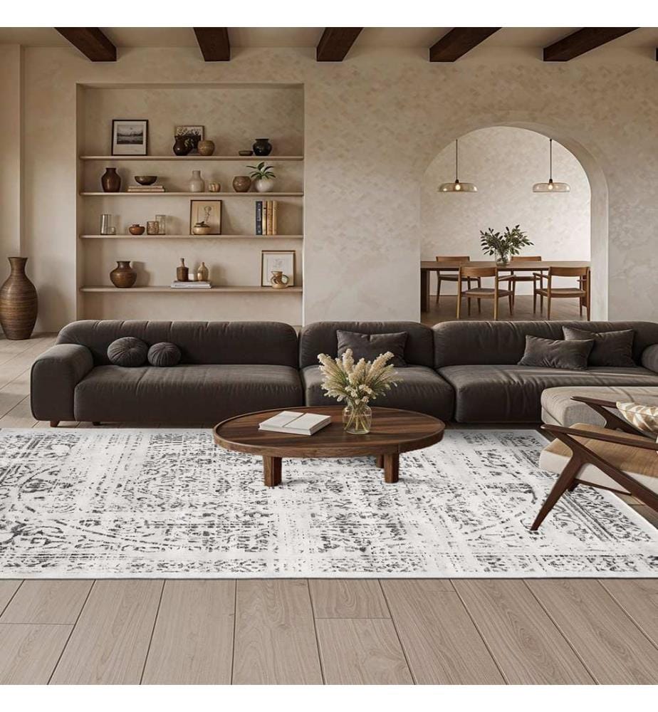 Tappeto, 120 x 180, grigio, 100% POLIESTERE
