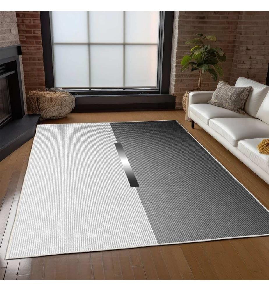 Tappeto, 80 x 300, Grigio, 100% POLIESTERE