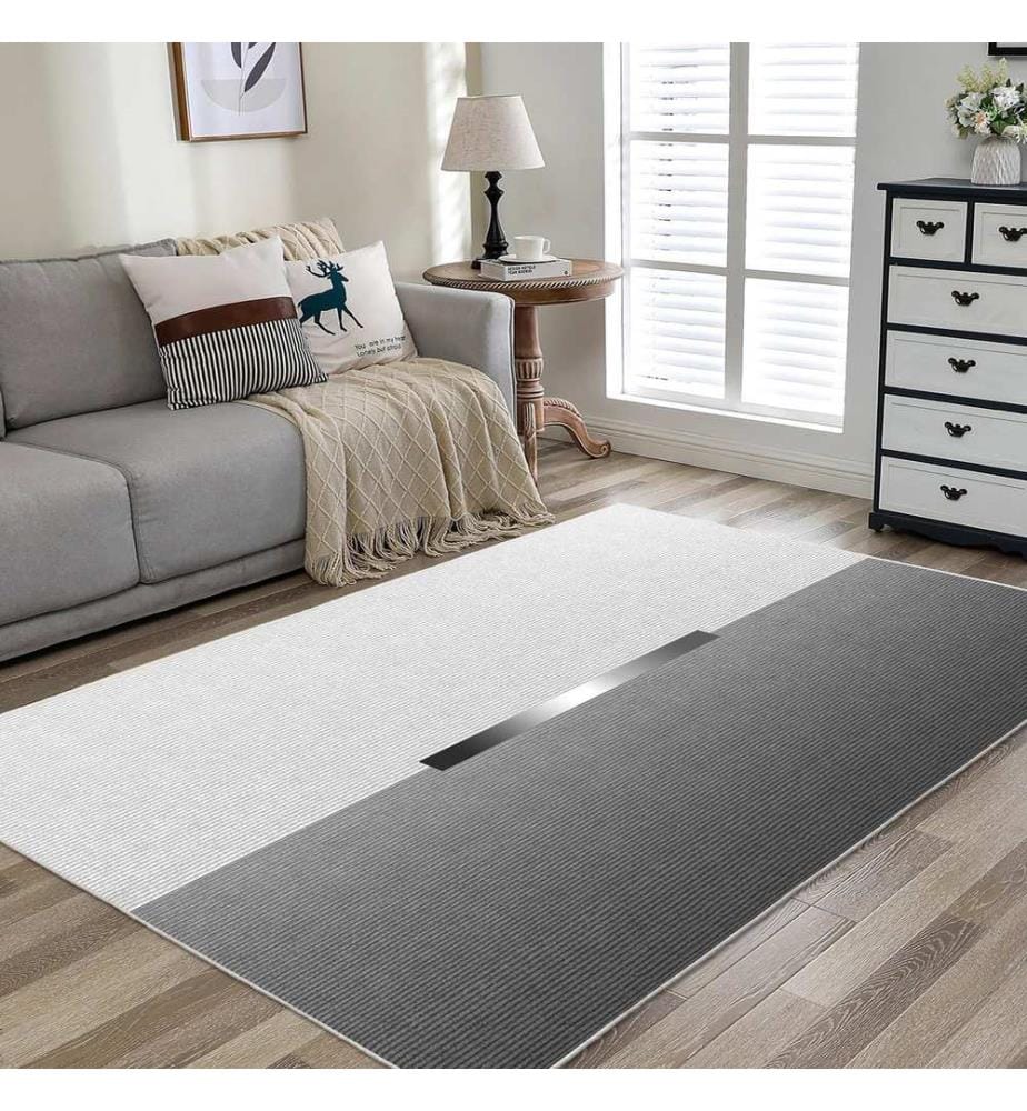Tappeto, 100 x 150, Grigio, 100% POLIESTERE