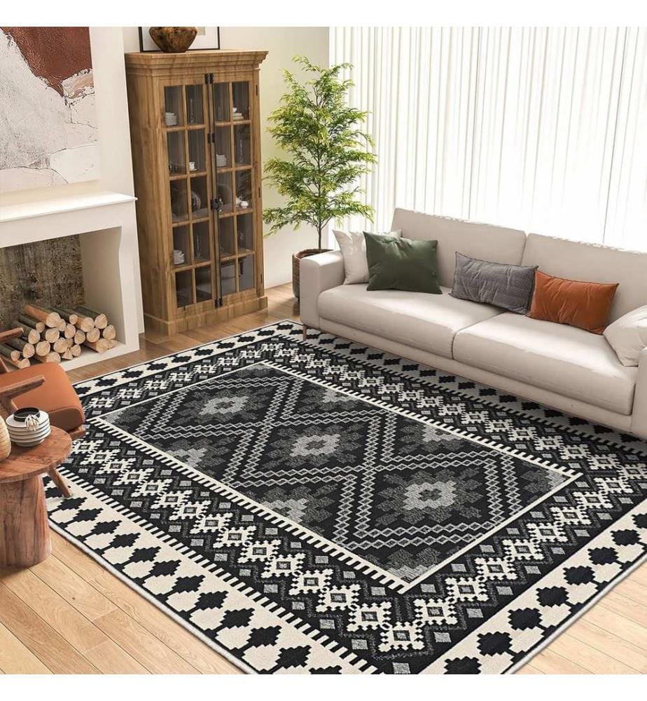 Tappeto, 120 x 180, grigio, 100% POLIESTERE