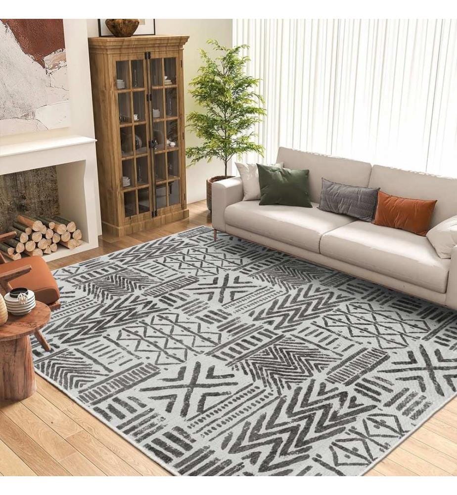 Teppich, 40 x 60, grau, 100 % POLYESTER