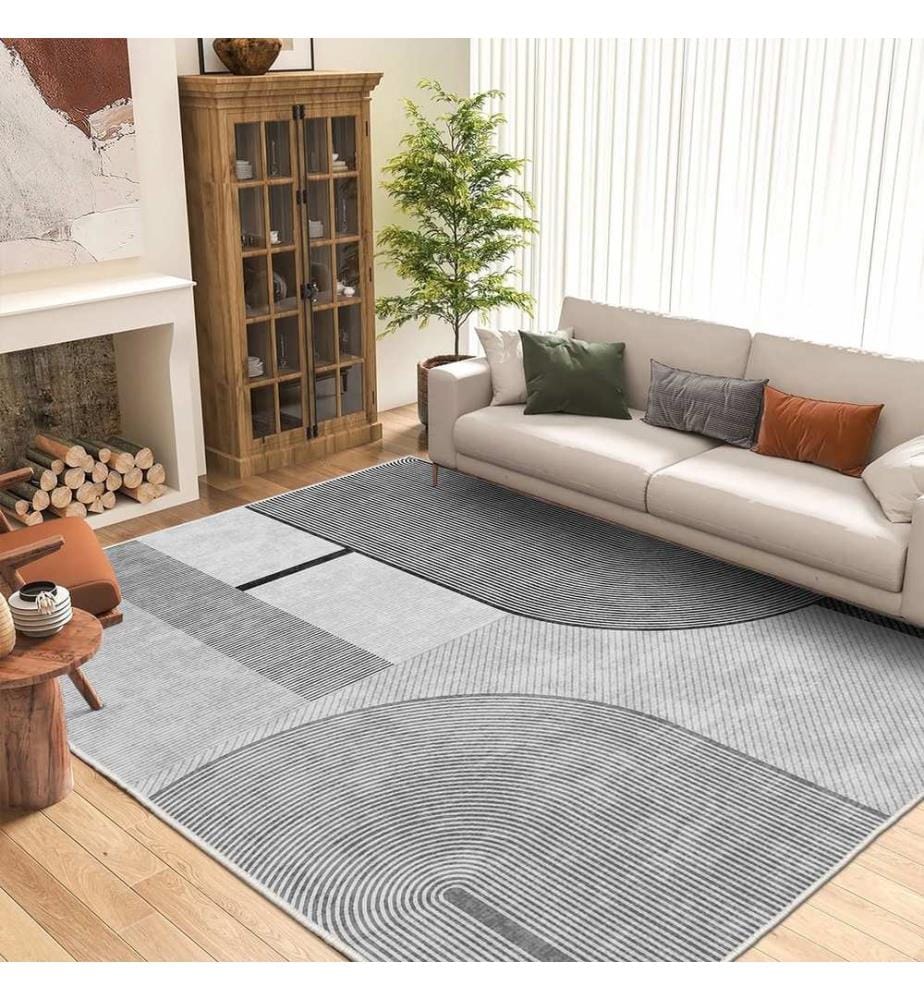 Teppich, 50 x 80, grau, 100 % POLYESTER