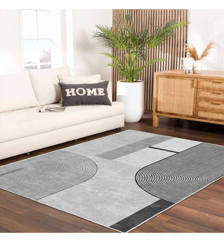 Tappeto, 80 x 300, Grigio, 100% POLIESTERE