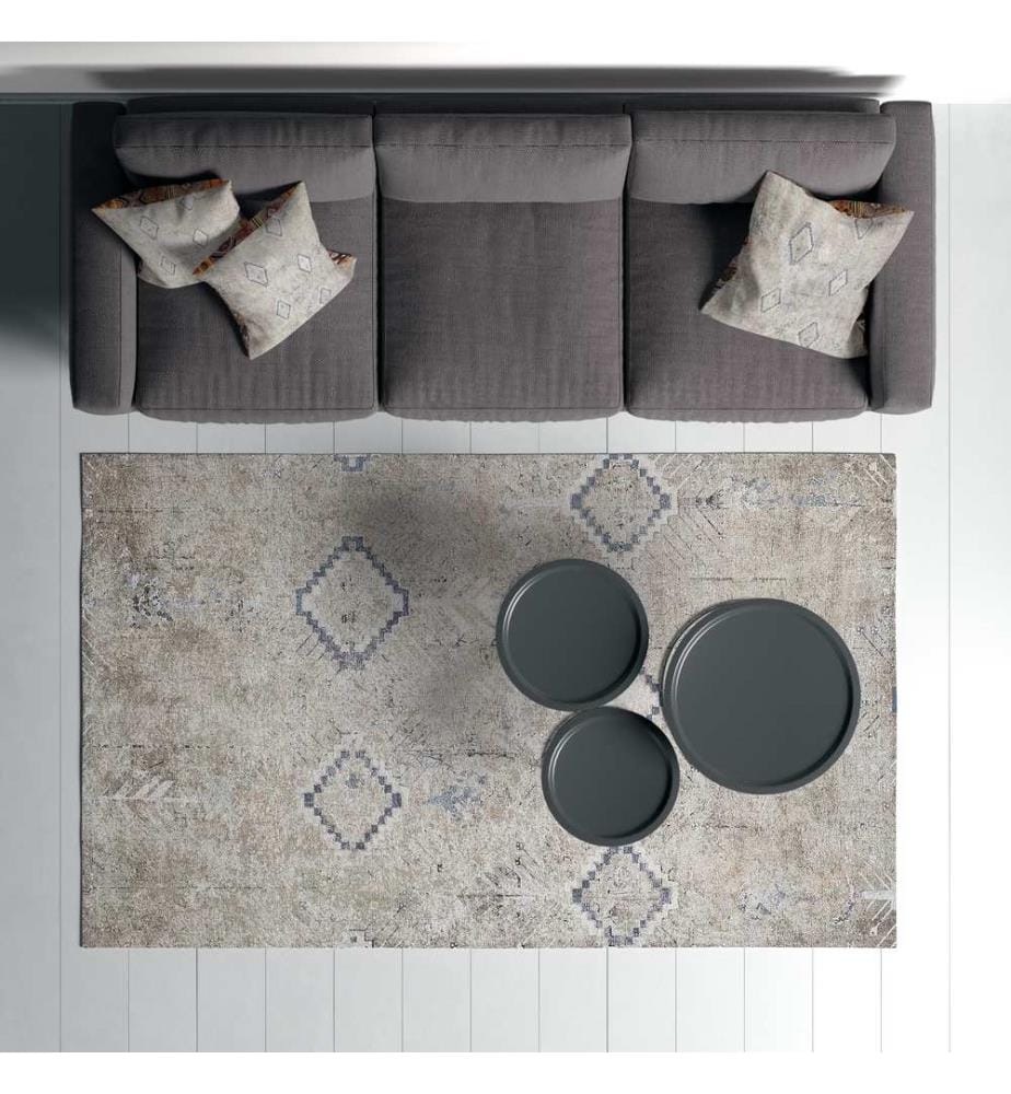 Teppich, 80 x 300, Grau, 70 % BAUMWOLLE / 30 % POLYESTER