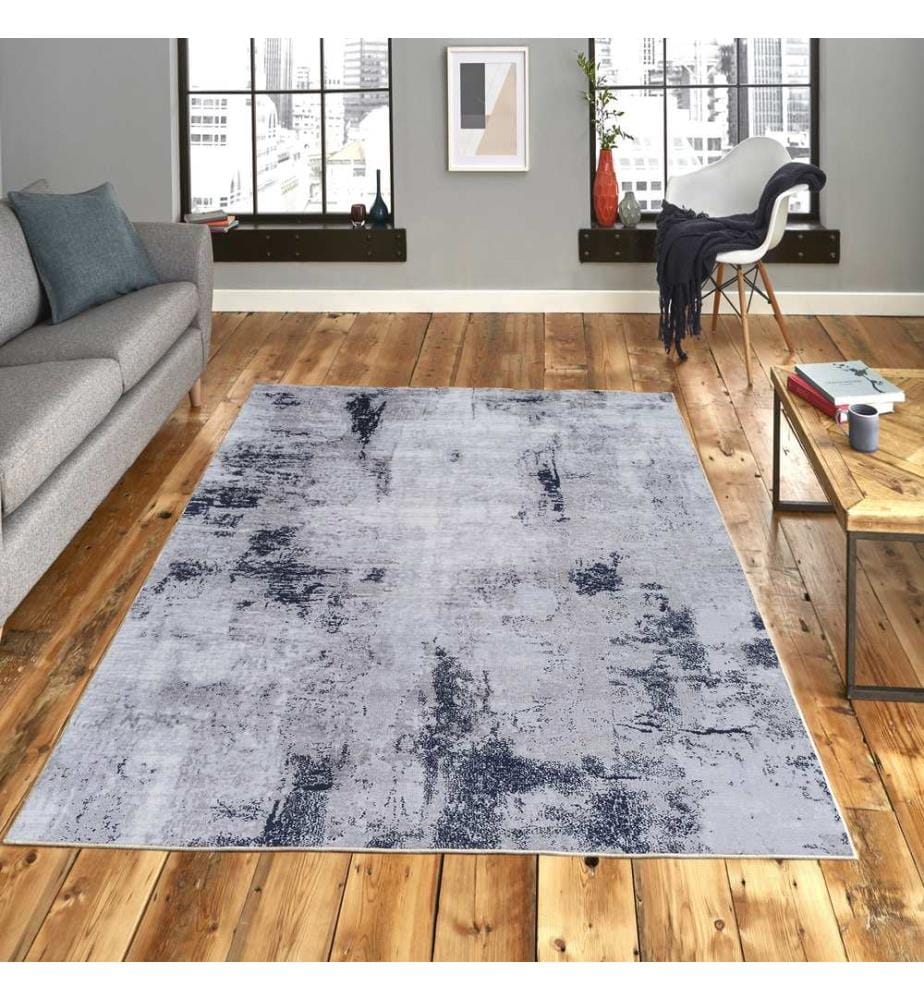 Tappeto, 140 x 220, grigio, 70% COTONE / 30% POLIESTERE