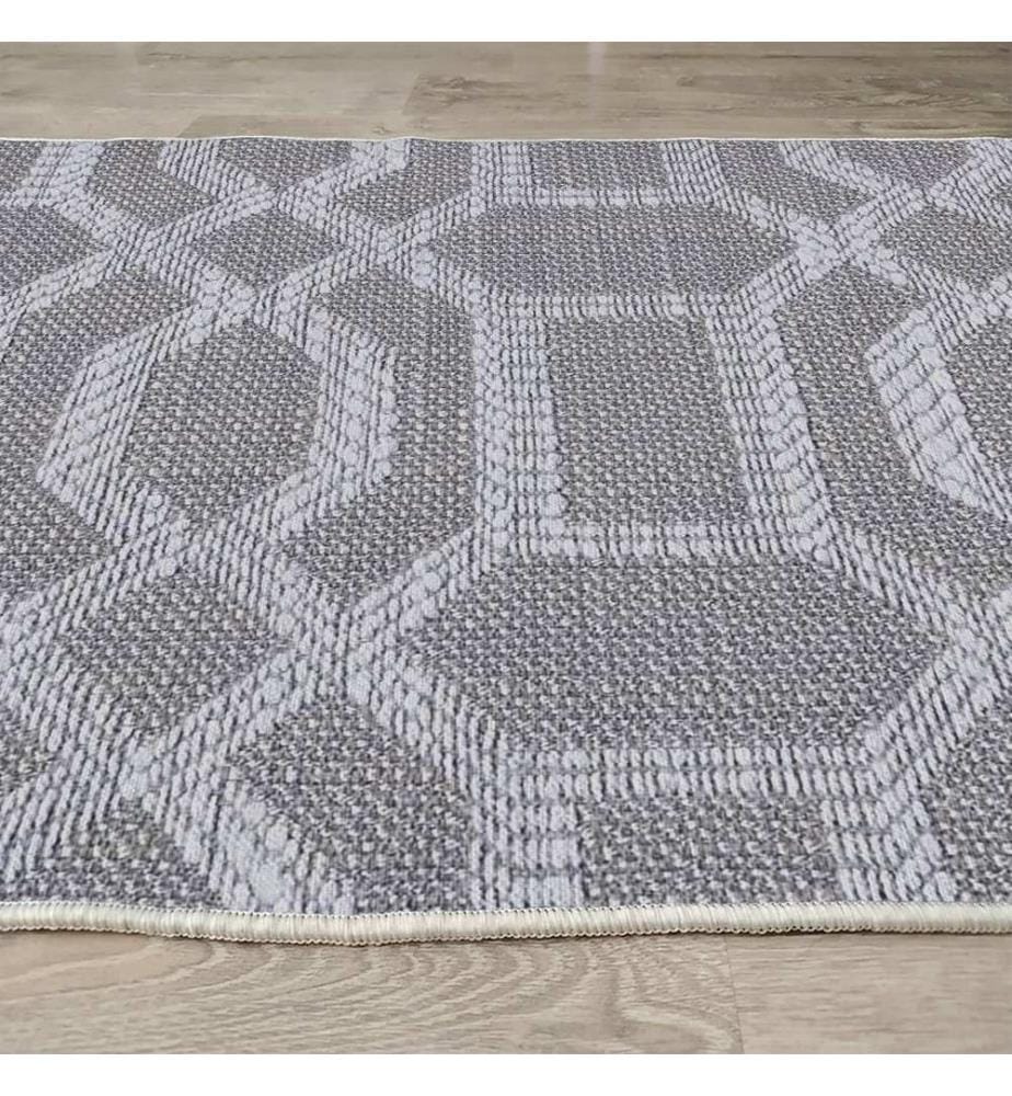 Tappeto, 100 x 150, Grigio, 70% COTONE / 30% POLIESTERE