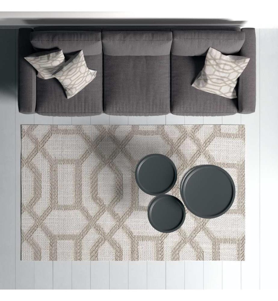 Tappeto, 120 x 180, marrone, 70% COTONE / 30% POLIESTERE