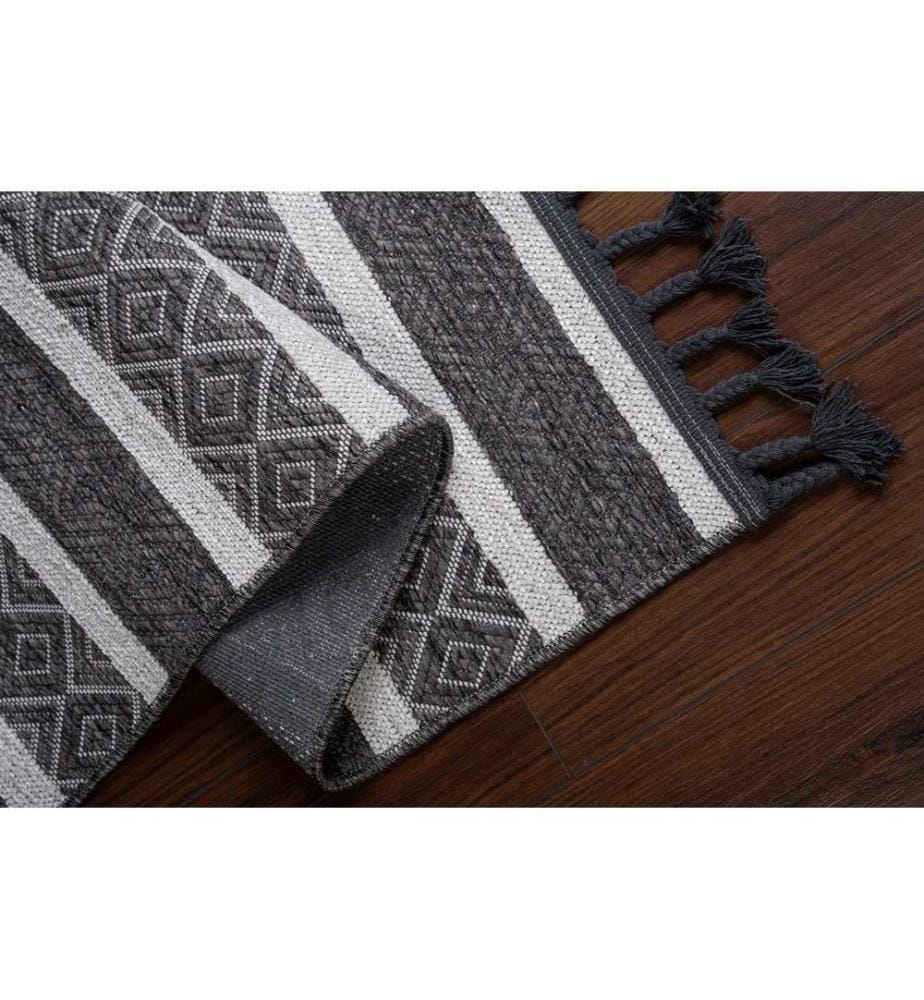 Tappeto, 120 x 180, grigio, 64% COTONE / 21% POLIESTERE / 15% CENILLE
