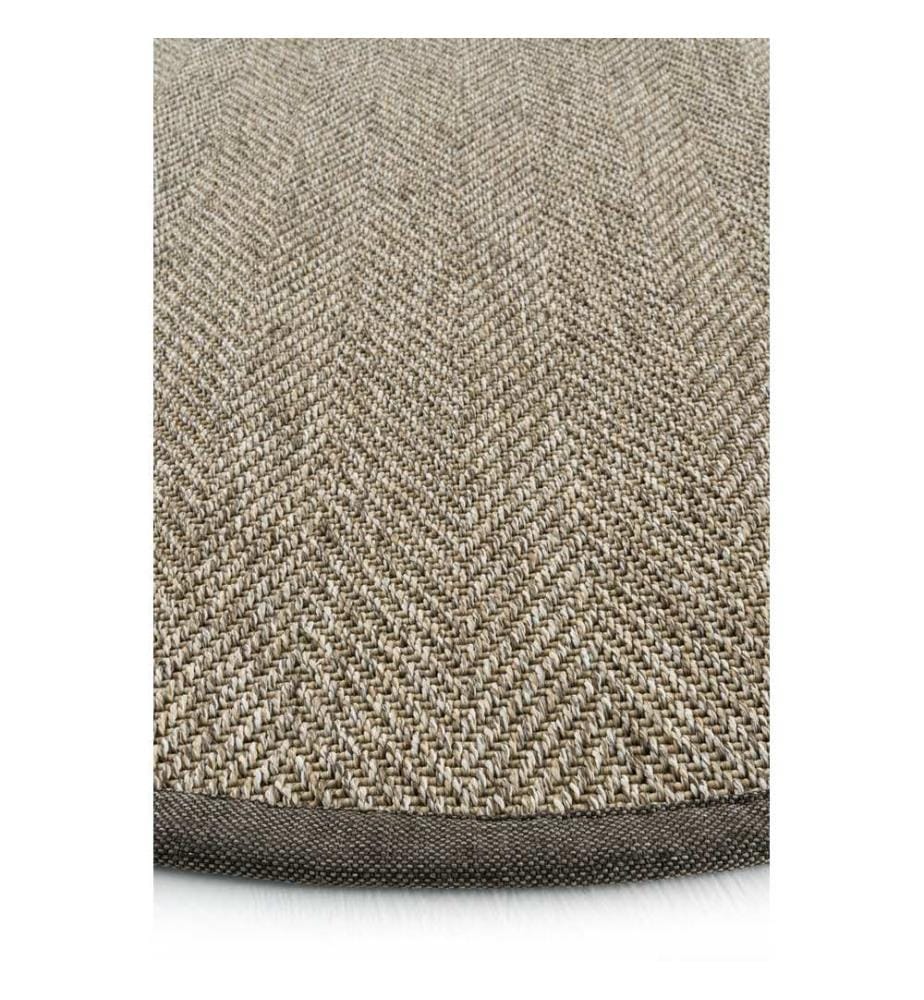 Teppich, 120 cm, Dunkelbeige, Beige, 100 % POLYPROPYLEN