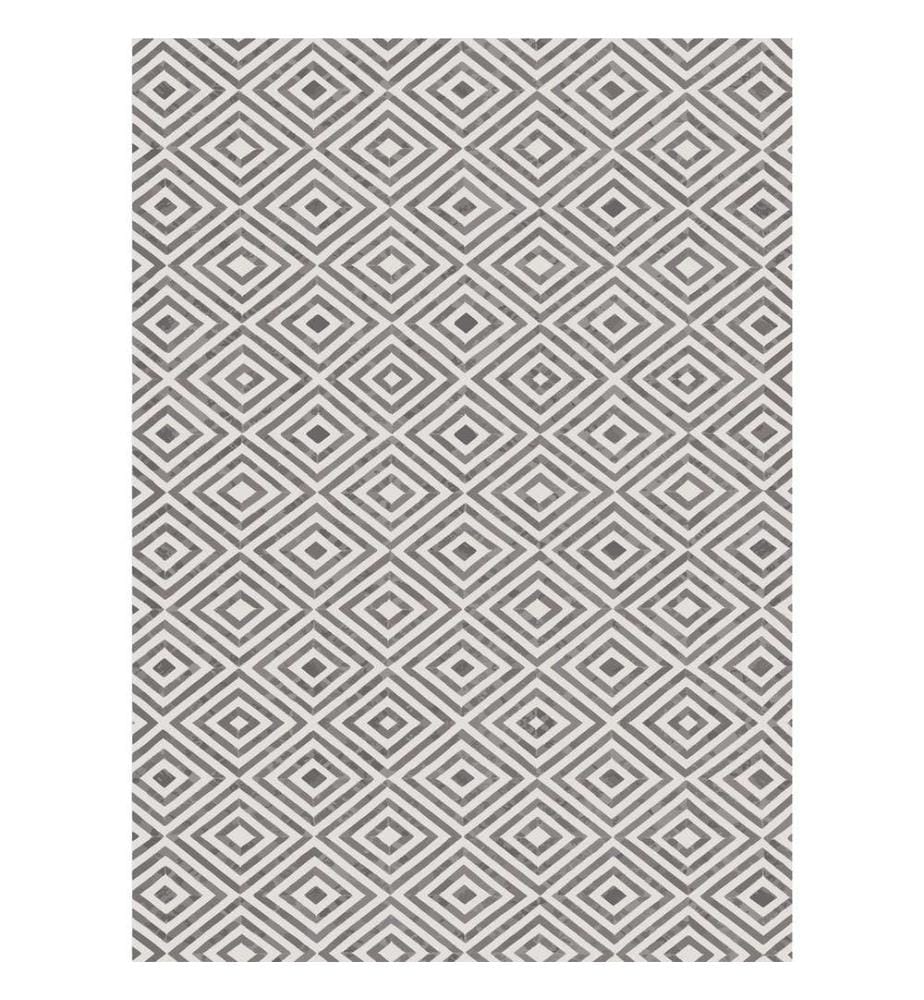 Teppich, Beige, Grau, 100% Polyester, 40 x 60 cm
