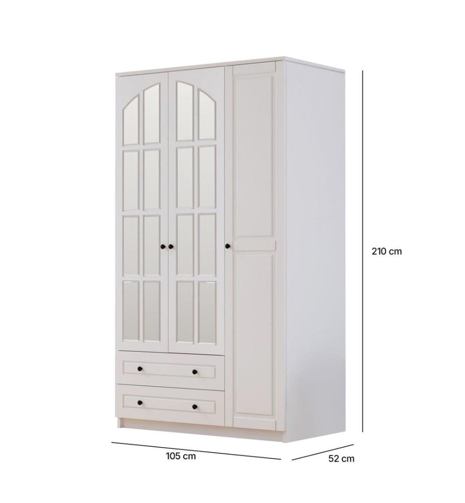 Armoire, blanc mat, 100 % panneau de particules mélaminé de niveau de qualité E1