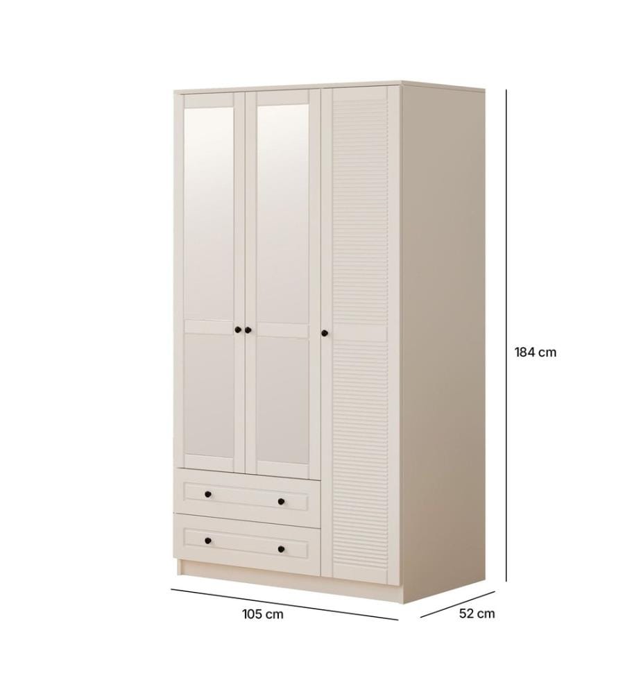 Armoire, blanc mat, 100 % panneau de particules mélaminé de niveau de qualité E1