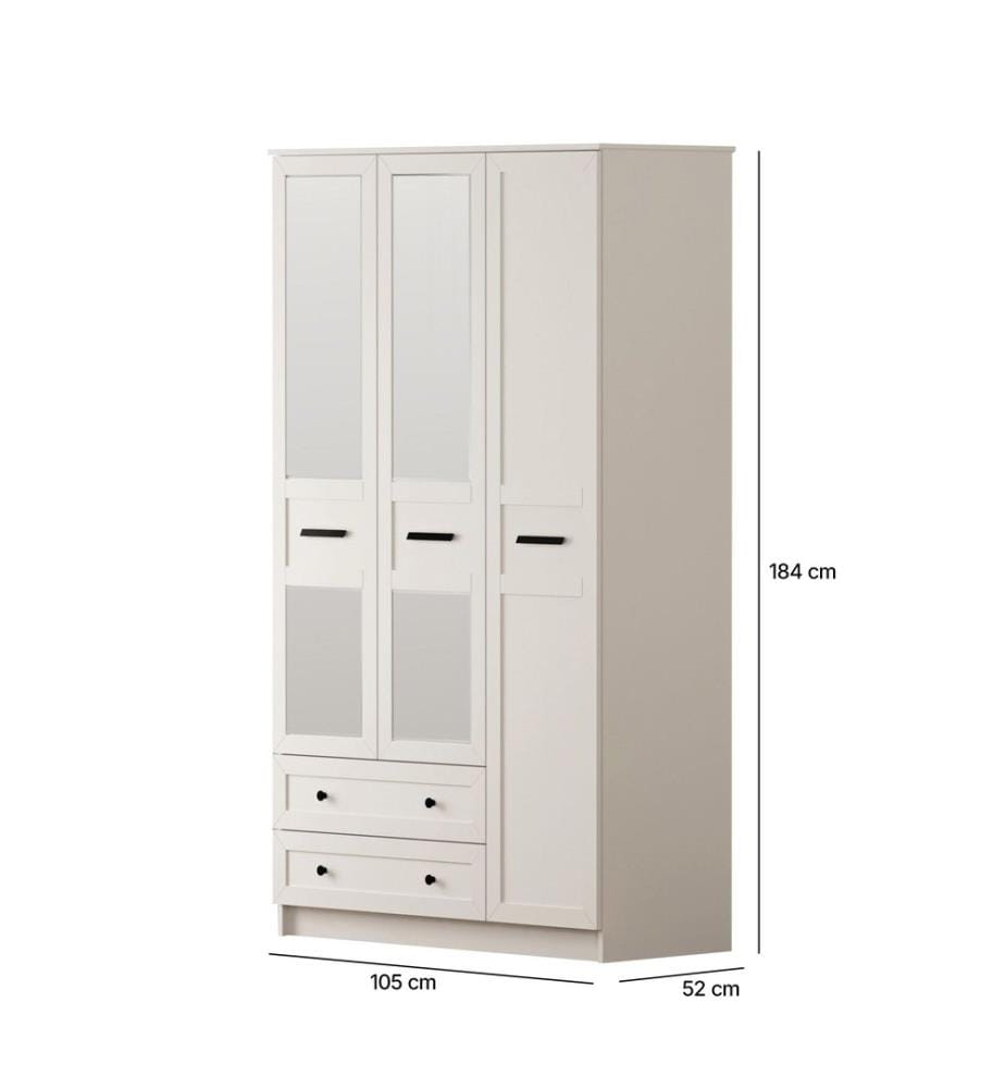 Armoire, blanc mat, 100 % panneau de particules mélaminé de niveau de qualité E1