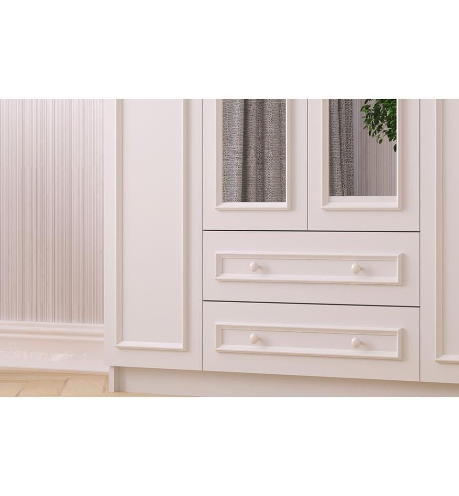 Armoire, blanc mat, 100 % panneau de particules mélaminé de niveau de qualité E1
