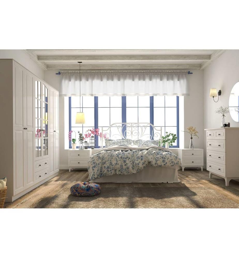 Armoire, blanc mat, 100 % panneau de particules mélaminé de niveau de qualité E1