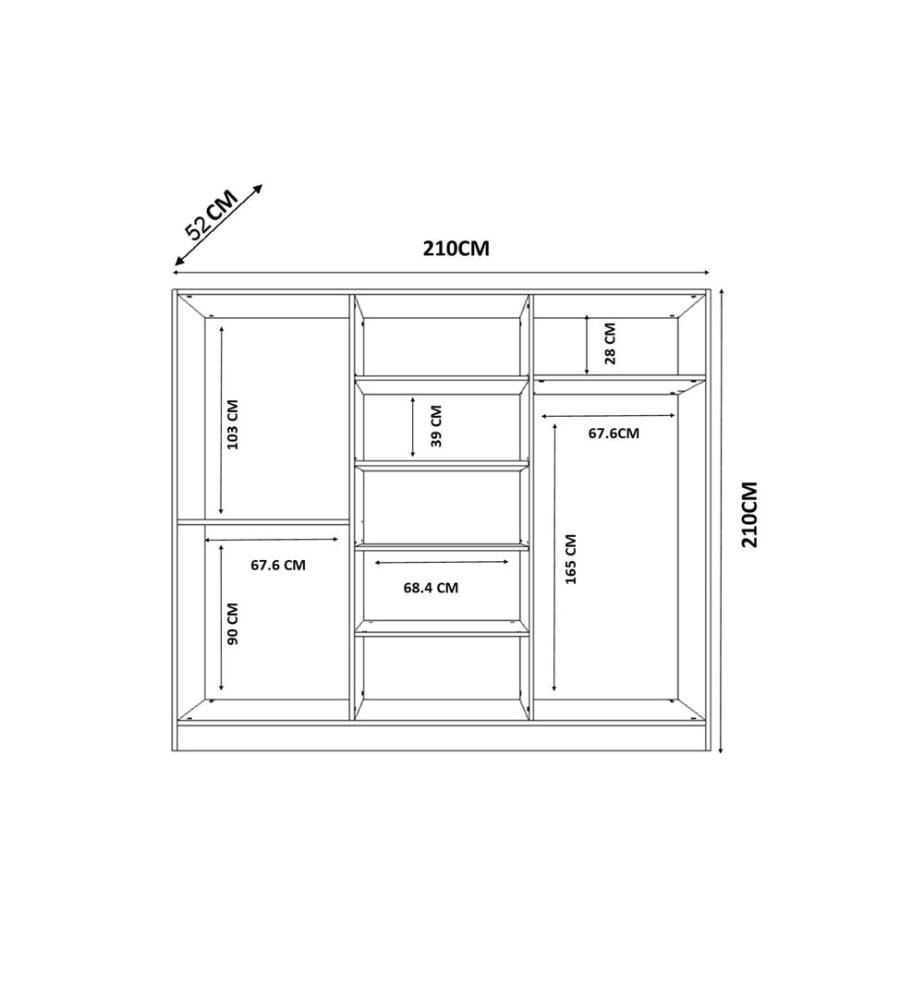 Armoire, blanc mat, 100 % panneau de particules mélaminé de niveau de qualité E1