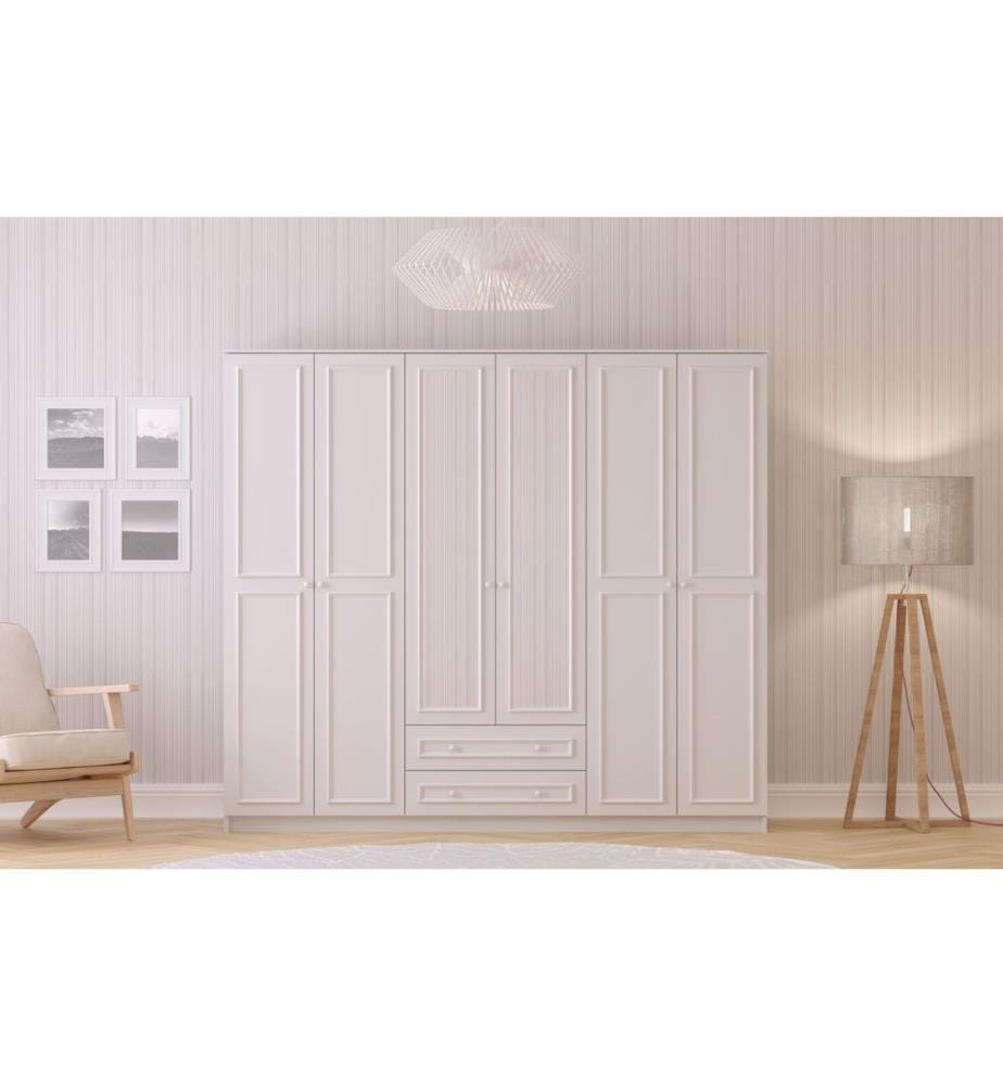 Armoire, blanc mat, 100 % panneau de particules mélaminé de niveau de qualité E1