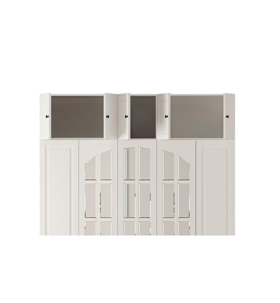 Armoire, blanc mat, 100 % panneau de particules mélaminé de niveau de qualité E1