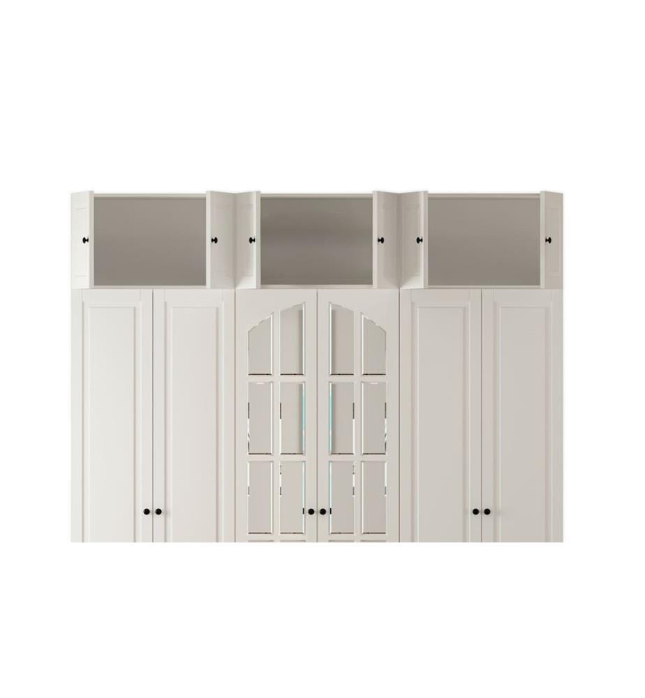 Armoire, blanc mat, 100 % panneau de particules mélaminé de niveau de qualité E1