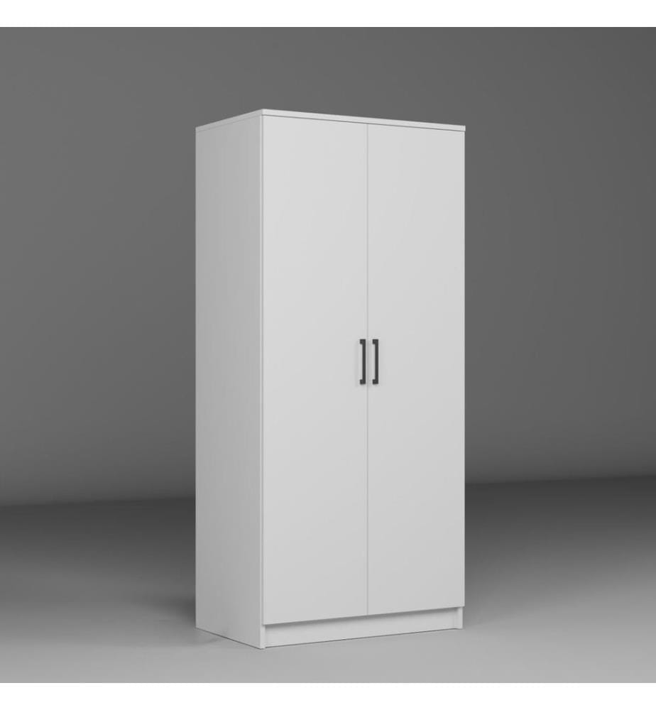 Armoire, blanc, 100 % panneau de particules mélaminé