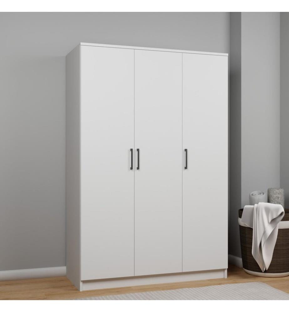 Armoire, blanc, 100 % panneau de particules mélaminé