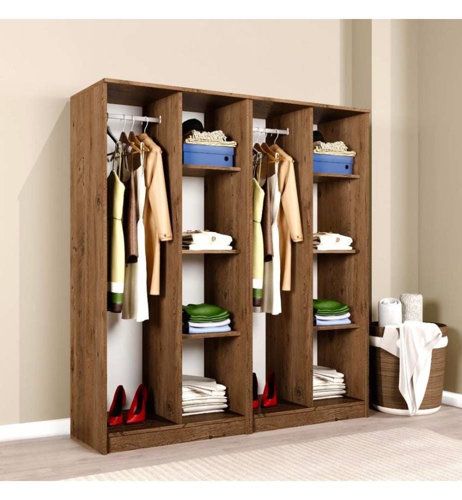 Armoire, pin atlantique, 100 % panneau de particules mélaminé