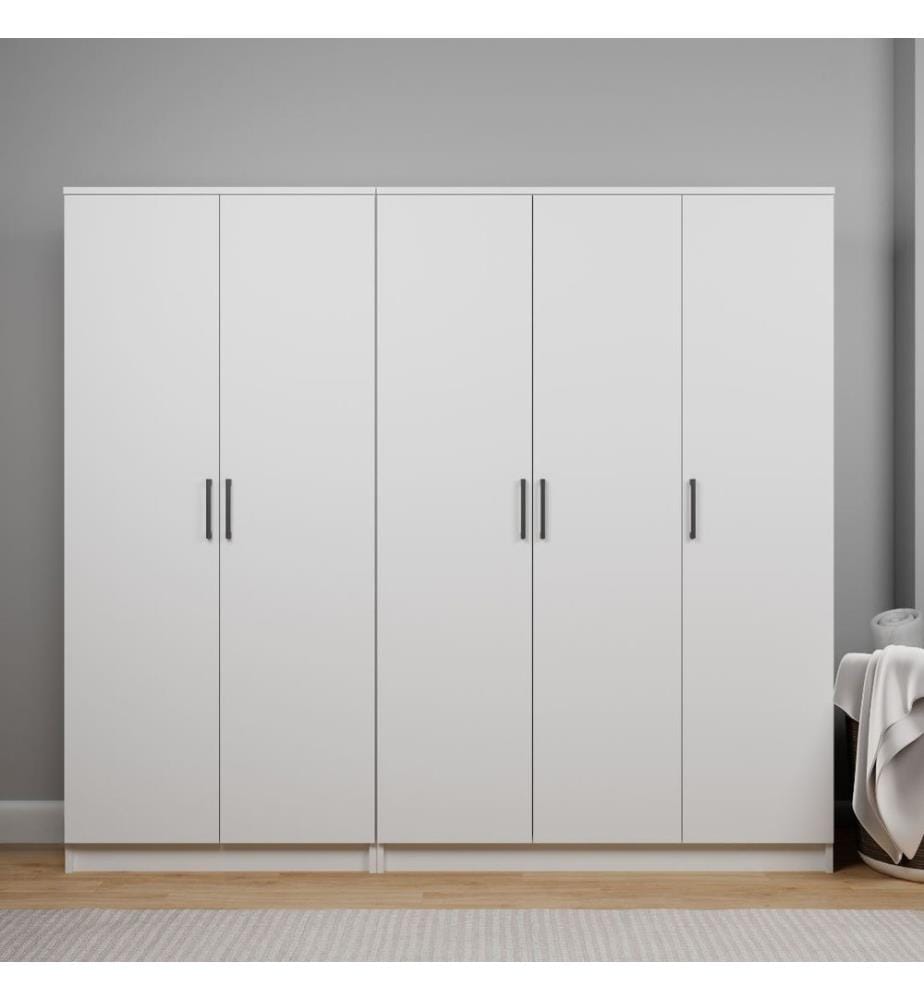 Armoire, blanc, 100 % panneau de particules mélaminé