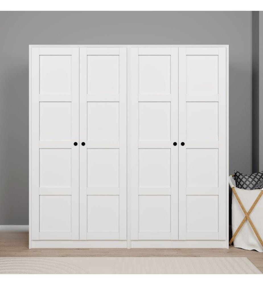 Armoire, blanc, 100 % panneau de particules mélaminé