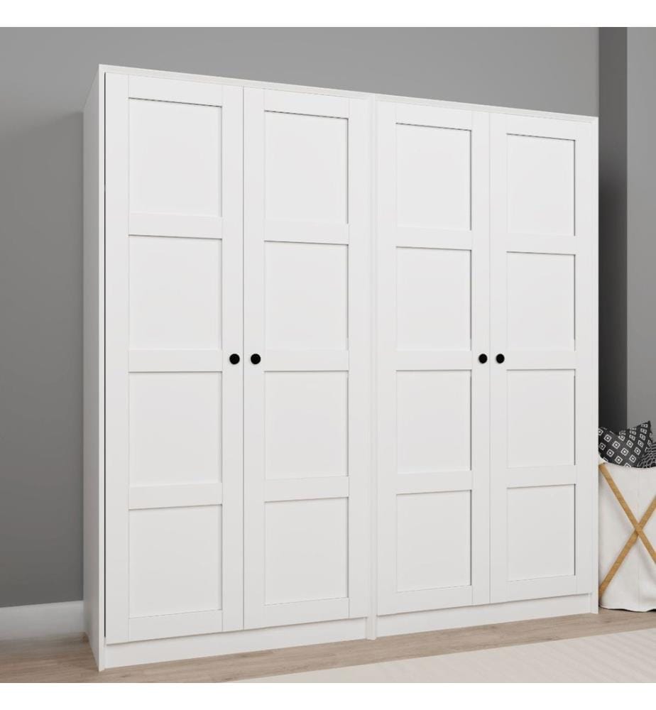 Armoire, blanc, 100 % panneau de particules mélaminé