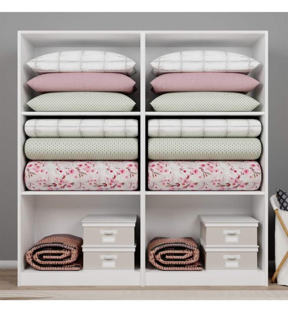 Armoire, blanc, 100 % panneau de particules mélaminé