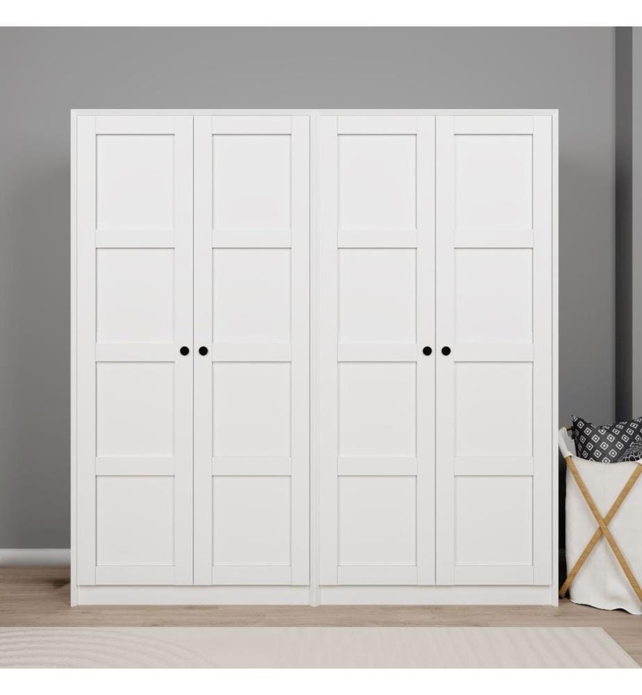 Armoire, blanc, 100 % panneau de particules mélaminé