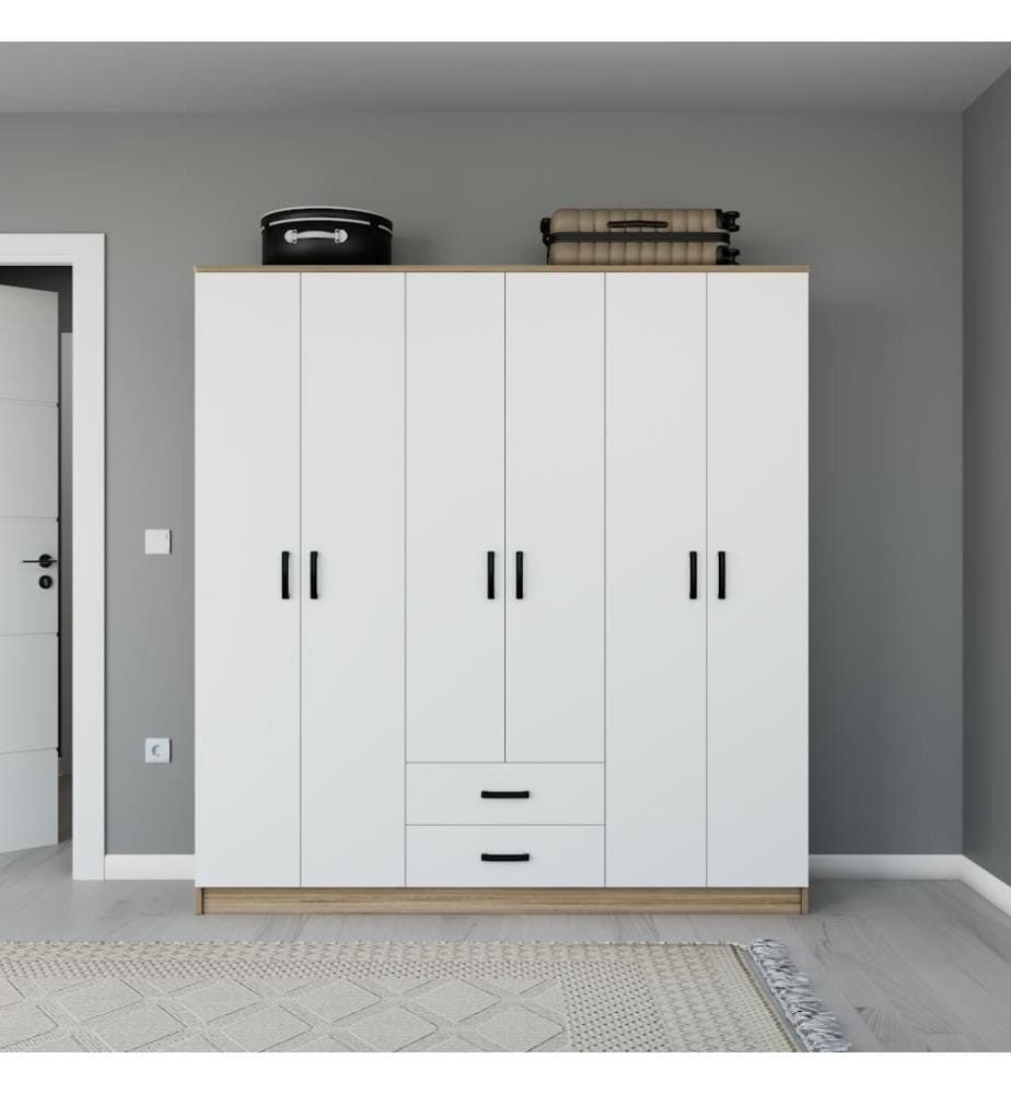 Armoire, marron clair, 100 % panneau de particules mélaminé