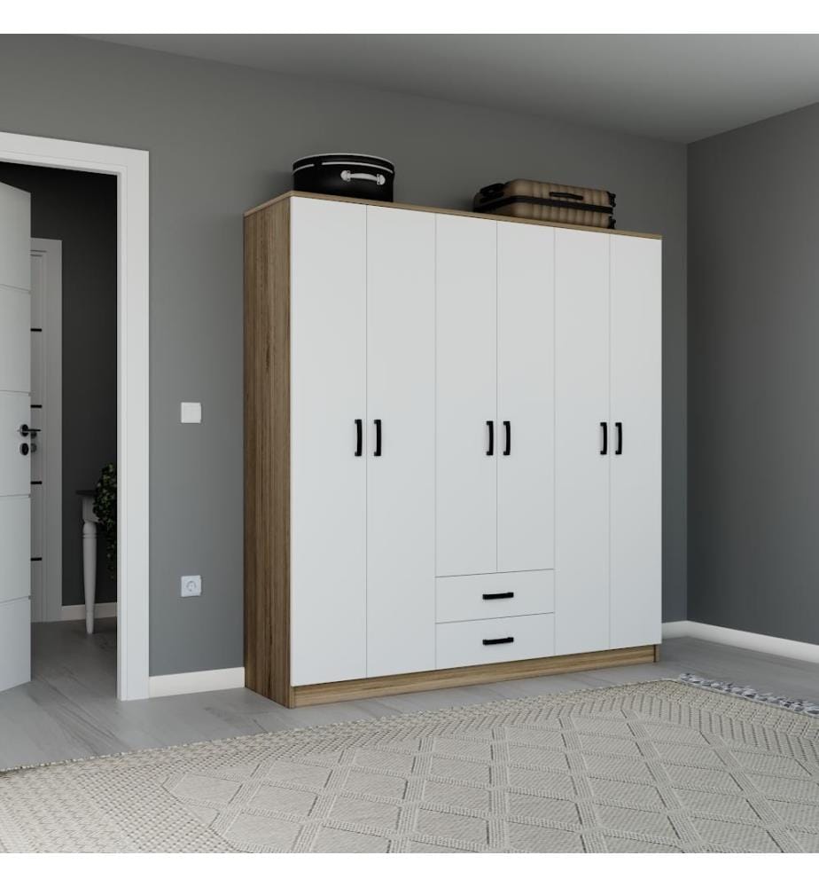Armoire, marron clair, 100 % panneau de particules mélaminé