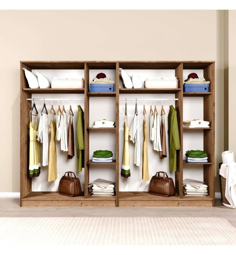 Armoire, pin atlantique, 100 % panneau de particules mélaminé