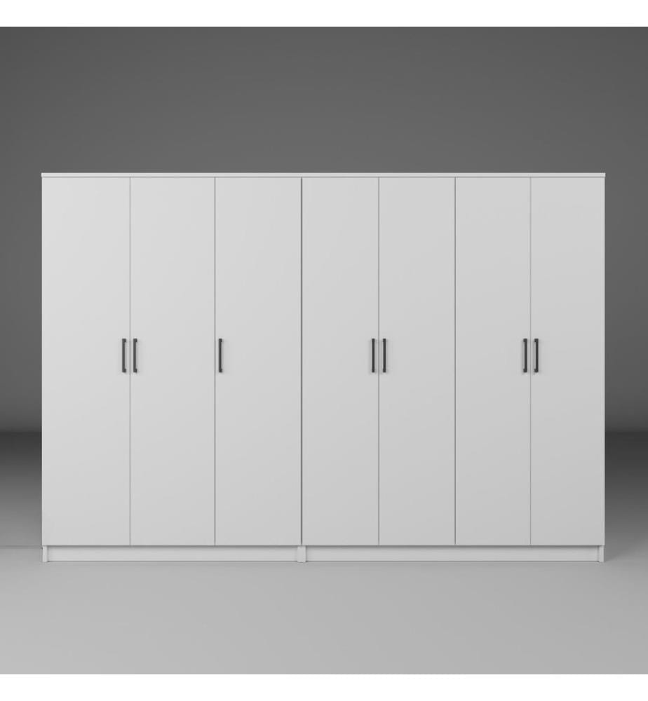 Armoire, blanc, 100 % panneau de particules mélaminé
