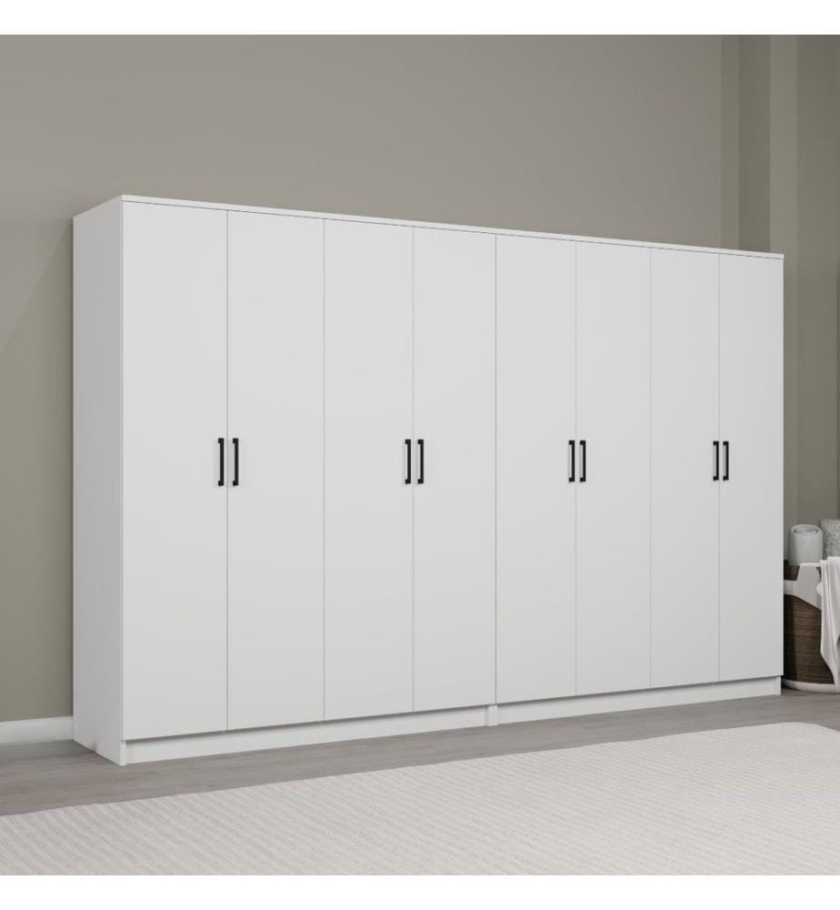 Armoire, blanc, 100 % panneau de particules mélaminé