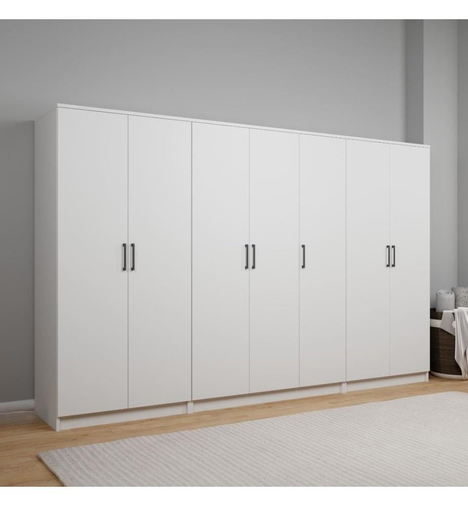 Armoire, blanc, 100 % panneau de particules mélaminé