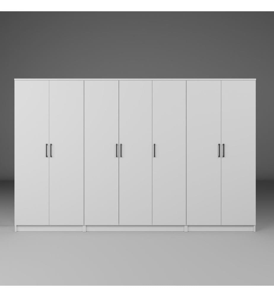 Armoire, blanc, 100 % panneau de particules mélaminé