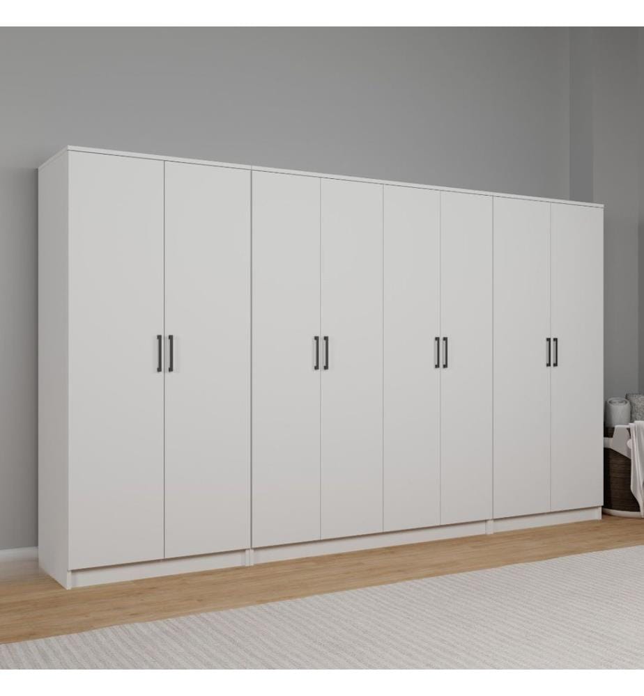 Armoire, blanc, 100 % panneau de particules mélaminé