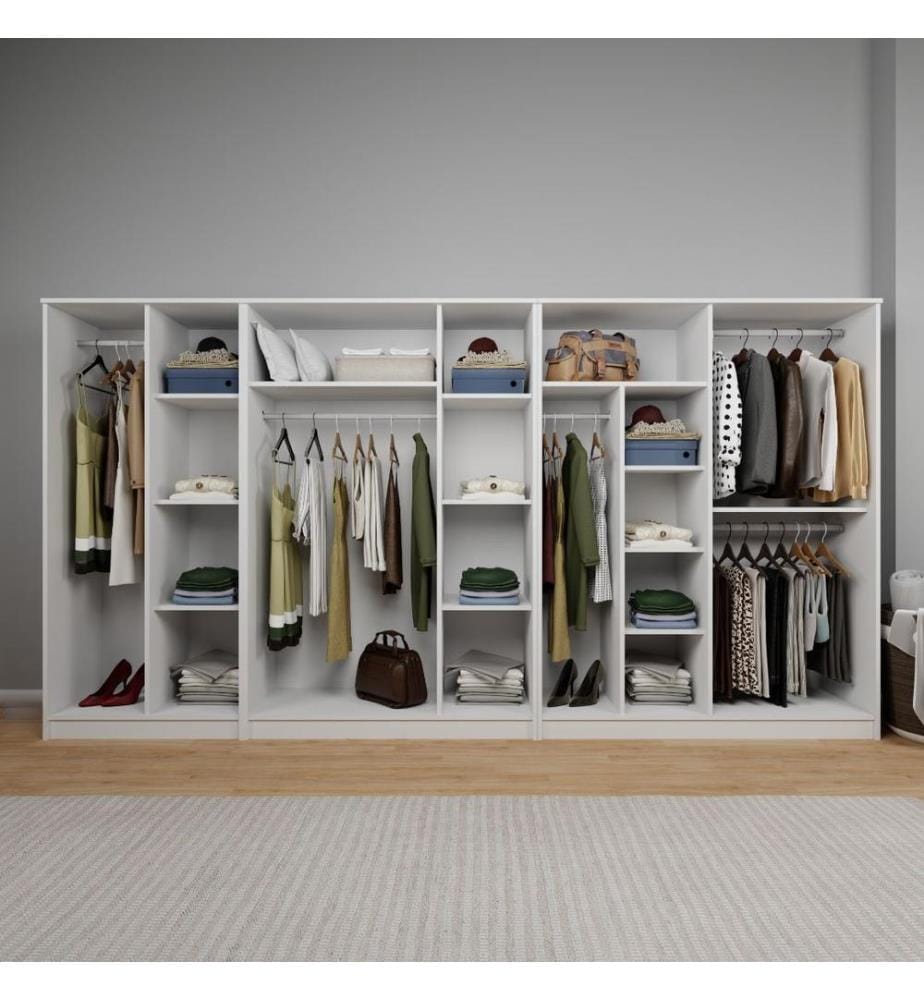 Armoire, blanc, 100 % panneau de particules mélaminé